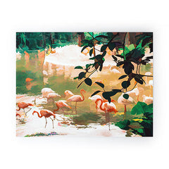 83 Oranges Flamingo Sighting Jungle Nature Mini Art Print
