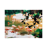 83 Oranges Flamingo Sighting Jungle Nature Poster