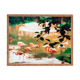 83 Oranges Flamingo Sighting Jungle Nature Rectangular Tray