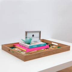 83 Oranges Flamingo Sighting Jungle Nature Rectangular Tray