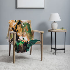 83 Oranges Flamingo Sighting Jungle Nature Throw Blanket