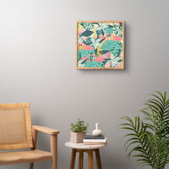 83 Oranges Flamingo Tropical Framed Wall Art