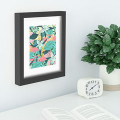 83 Oranges Flamingo Tropical Recessed Framing Rectangle