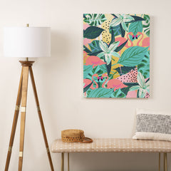83 Oranges Flamingo Tropical Art Canvas