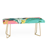 83 Oranges Flamingo Tropical Bench