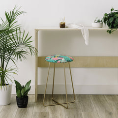 83 Oranges Flamingo Tropical Counter Stool