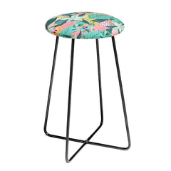 83 Oranges Flamingo Tropical Counter Stool