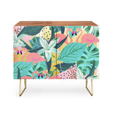 83 Oranges Flamingo Tropical Credenza