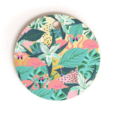 83 Oranges Flamingo Tropical Cutting Board Round