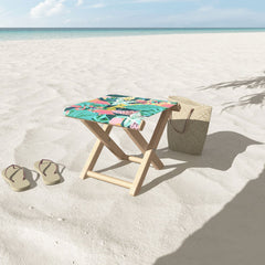 83 Oranges Flamingo Tropical Folding Stool