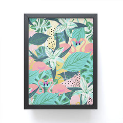 83 Oranges Flamingo Tropical Framed Mini Art Print