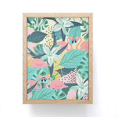 83 Oranges Flamingo Tropical Framed Mini Art Print