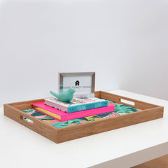 83 Oranges Flamingo Tropical Rectangular Tray
