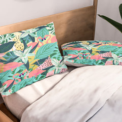 83 Oranges Flamingo Tropical Pillow Shams