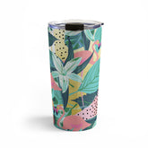 83 Oranges Flamingo Tropical Travel Mug