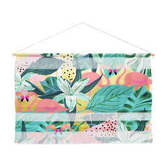83 Oranges Flamingo Tropical Wall Hanging Landscape