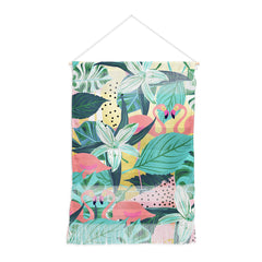 83 Oranges Flamingo Tropical Wall Hanging Portrait