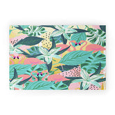 83 Oranges Flamingo Tropical Welcome Mat
