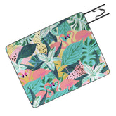 83 Oranges Flamingo Tropical Picnic Blanket