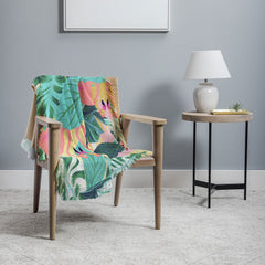 83 Oranges Flamingo Tropical Throw Blanket