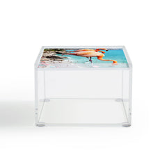 83 Oranges Flamingos on the Beach Wildlife Acrylic Box