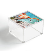 83 Oranges Flamingos on the Beach Wildlife Acrylic Box