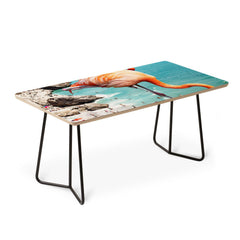 83 Oranges Flamingos on the Beach Wildlife Coffee Table
