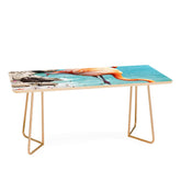 83 Oranges Flamingos on the Beach Wildlife Coffee Table