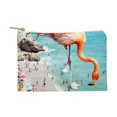 83 Oranges Flamingos on the Beach Wildlife Pouch