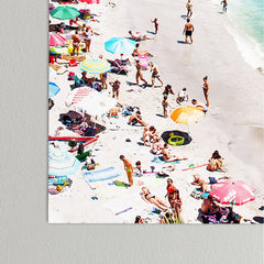 83 Oranges Flamingos on the Beach Wildlife Poster
