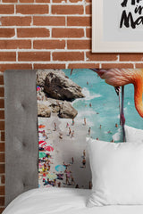 83 Oranges Flamingos on the Beach Wildlife Tapestry
