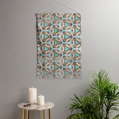 83 Oranges Flamingos on the Beach Wildlife Wall Hanging Portrait