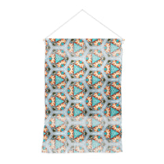 83 Oranges Flamingos on the Beach Wildlife Wall Hanging Portrait