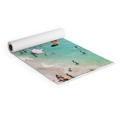 83 Oranges Flamingos on the Beach Wildlife Yoga Mat