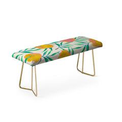 83 Oranges Floral Blush Gold Bench