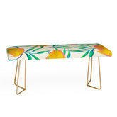 83 Oranges Floral Blush Gold Bench