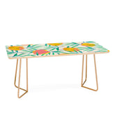 83 Oranges Floral Blush Gold Coffee Table