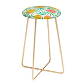 83 Oranges Floral Blush Gold Counter Stool