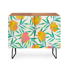 83 Oranges Floral Blush Gold Credenza