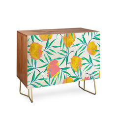 83 Oranges Floral Blush Gold Credenza
