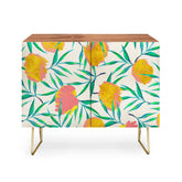 83 Oranges Floral Blush Gold Credenza