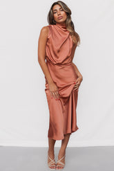 Sherie Midi Dress - Copper