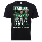 Birds Philadelphia On the Road to Victory T-Shirt - Original Jawns Gear - T-Shirt - Jawns on Fire Sneakers & Shoes