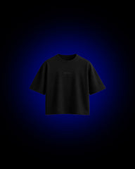 BLACK COTTON BOXY PUMP COVER T-SHIRT 2.2