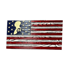 Custom Wood Art - American Flag Kobe Bryant - Custom Wood Art - Jawns on Fire Sneakers & Shoes