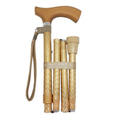 Engraved Gold Cane by The Cane Collective