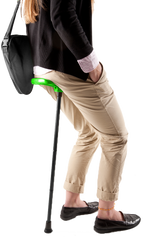 Flipstick Folding Adjustable Seat Cane (Neon Green)