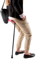 Flipstick Folding Adjustable Seat Cane (Neon Pink)