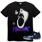 Galaxy Foam Crazy Face - Original Jawns - Black T-Shirt - T-Shirt - Jawns on Fire Sneakers & Shoes