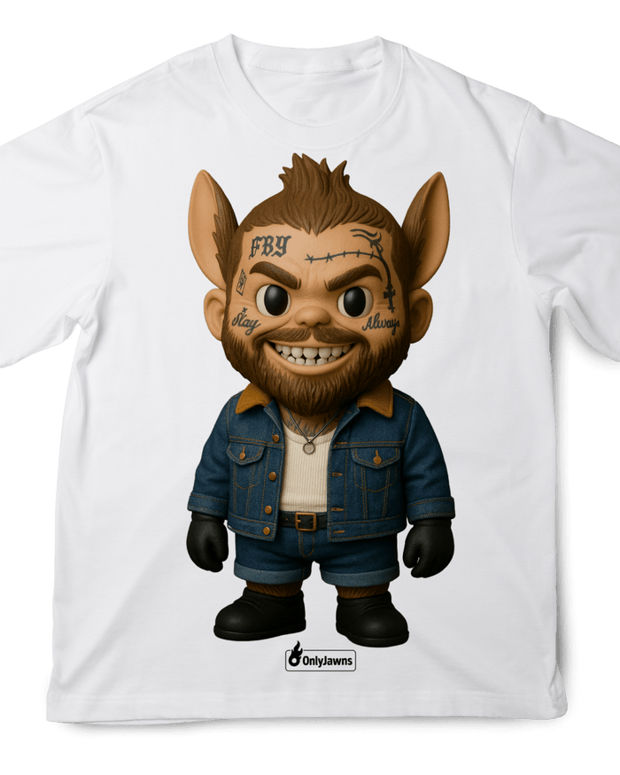 La Bu Post Malone - Original Jawns - White T-Shirt - T-Shirt - Jawns on Fire Sneakers & Shoes